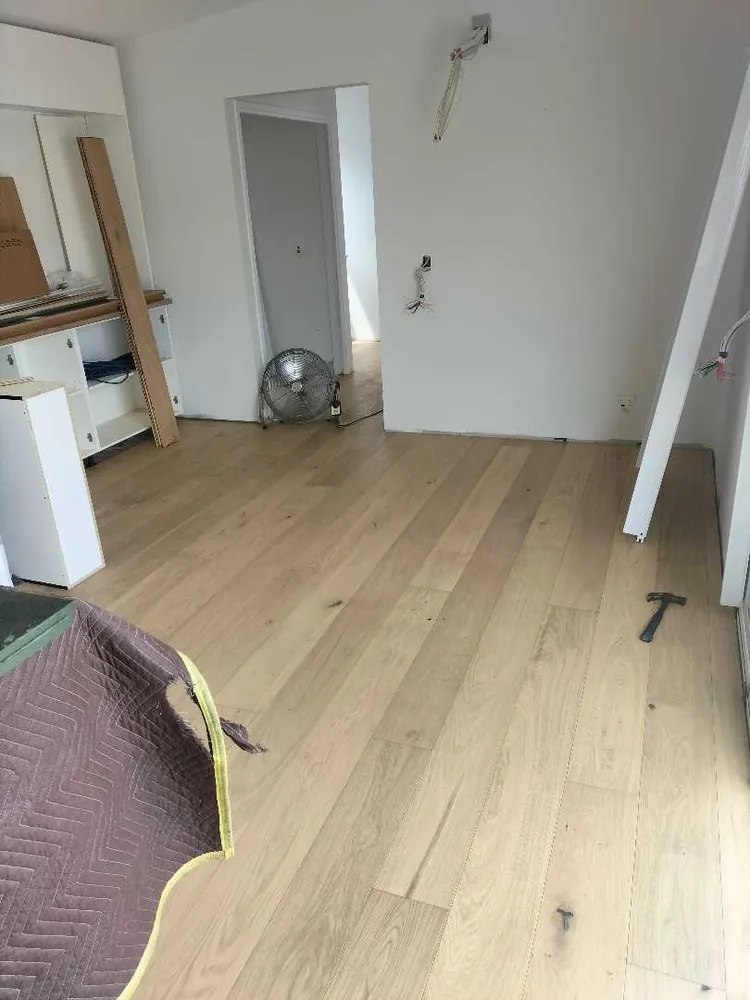 Interior flooring and fit-out work in progress, a Seaforth Builders project on the Gold Coast